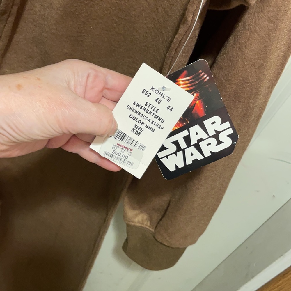 Disney authentic NWT size Small STAR WARS CHEWBACCA pajama ,role play double zip - Picture 7 of 9